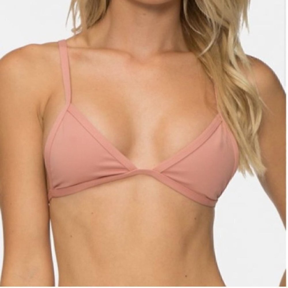 NWT Tavik Jett Triangle Bikini Swim Top in Rose Dawn - Large